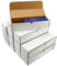 Cardboard Storage Boxes for Trading Cards,Baseball, Football, Basketball, Trading Card Storage Box for Toploader full lid-Corrugated Cardboard Storage Boxes+14 sheets labels sticker(12-Pack, White)