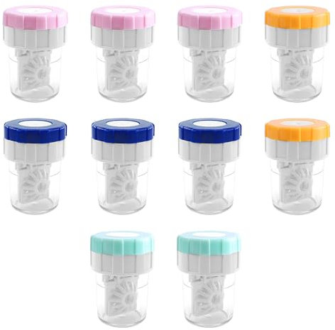 Hsthe Sea Pack of 10 Contact Lens Container Lenses Storage for Daily Use
