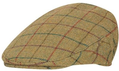 WALKER AND HAWKES - Cambridge - Unisex Schiebermütze aus Tweed - Country-Stil - Beigefarbener Tweed - XS (56cm)