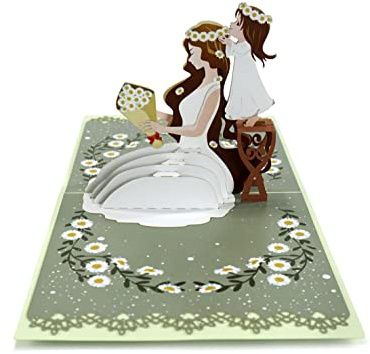 Mother’s Day Daisies Crown 3D Pop Up Card.Surprise gift for Mother, Daughter, Wife, Girlfriend. Perfect for Mother’s Day, Birthday’s,Thank you.15cmx15cm (Mother’s Day Daisies)