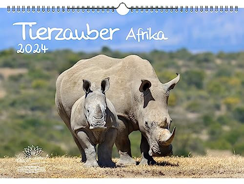 Tierzauber Afrika DIN A3 Kalender für 2024 verschiedene Tiere aus Afrika - Seelenzauber