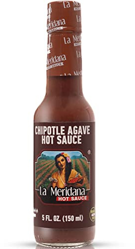 La Meridana Chipotle Agave Habanero Hot Sauce | Sweet and Smoky Twist, Authentischer Yucatecan Geschmack, Natürlich, Glutenfrei und Vegan – Perfekt mit Tacos, Burgern, Limonade und mehr, Milde Hitze