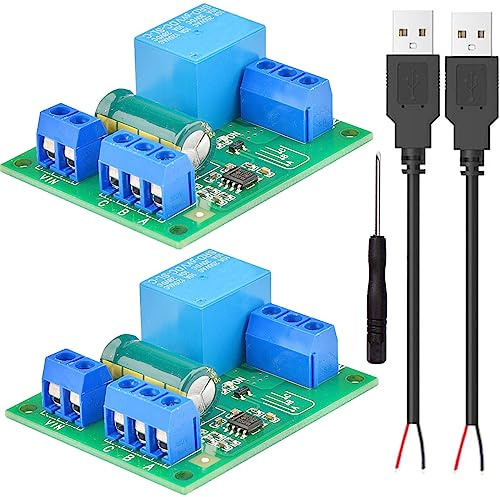 Youmile 2 Stück Water Level Controller Modul Wasserstandsreglermodul 5 V NE555 automatischer Wasserstandskontrollschalter Flüssigkeitsstandsensormodul mit zweiadrigem USB-Kabelschraubendreher