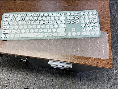 XTREMTEC Keyboard Skin Silicone Cover Dust-Proof Cover Replacement (XT-Siliconecover-Full)（Only for Xtremtec Brand Keyboard Mouse Combo）