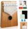 Kalimba 17 Schlüssel, Kalimba Instrument Finger Daumenklavier Kalimba Thumb Piano Marimba Instrumente mit Schutzhülle, Lernanleitung, Stimmhammer für Kinder Musikliebhaber Anfänger
