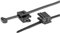 HellermannTyton 156-03219 T50ROSEC5A-PA66W-BK (100) Kabelbinder mit Clip 200mm 4.6mm Schwarz 100St.