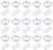 BROTOU 15 Pack LED Lichterkette Batterie, 2M/20 Mini LED Lichterkette Innen Außen DIY Kleine Micro Lichterketten mit Batterie Wasserdicht für Weihnachten, Schlafzimmer, Party (Kühles Weiß)