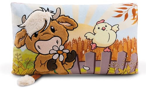 Nici Highland Cattle M Cmooray & Chick Eggwina Cushion 43x25 Cm Green