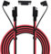 LANMINGLEL 18AWG SAE Extension Cable With Quick Connector Disconnect Plug Wire and Polarity Reverse Adapter for Solar Panel, Automotive, RV, Motorcycle, Cars, Tractor - 6.56FT