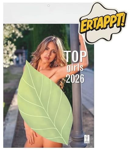 Erotik Kalender 2026 DIN A3 – Top Girls Wandkalender 47,8 x 29,7 cm mit 12 erotischen Fotomotiven – Geschenkidee für Männer und Frauen