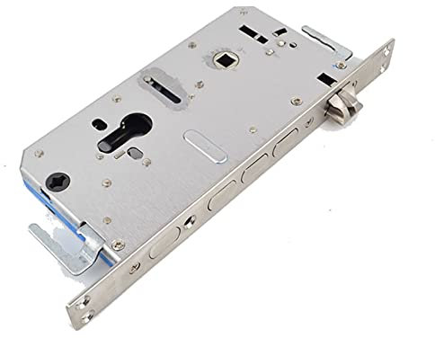 Crepundia Einsteckschloss,Rohrrahmenschloss Intelligenter Fingerabdruck-Verschlusskörper, Plattengröße 24 * 240, Edelstahlkörper, Für Sicherheitstürschloss, Smart Lock(with Hook Body)