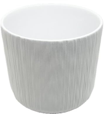 Generico Vaso Bianco in Terracotta per Fiori Piante Orchidea 12.6x13.5 cm