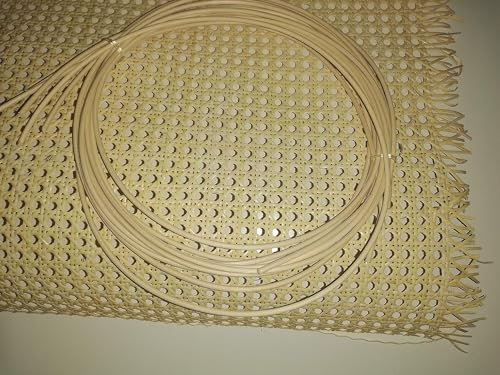 kit de réparation de cannage pour chaises (51 cm x 44 cm, diamètre de rotin 5 mm)
