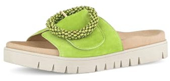 Gabor Damen Pantoletten, Frauen Slipper,Best Fitting,Freizeitschuhe,Schlupfschuhe,schluepfschuhe,Slides,Slip-ons,Granny Green,42 EU / 8 UK