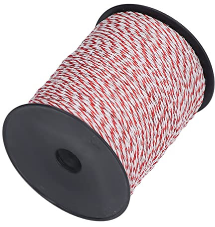 500M Elektrozaun-Stromseildraht Elektrozaunzubehör für Farm Ranch Pferde Rinder, Schafe Hunde Anderes Zuchtzubehör