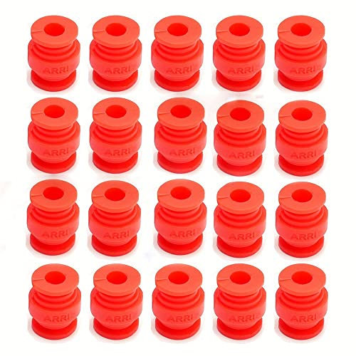 FDhRyTF Sfera ammortizzante in gomma smorzante da 20 pezzi compatibile con fotocamere e action cam(RED 20PCS)