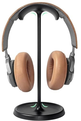 Alriedy Ständer Für Kopfhörer, Headphone Holder, Airpods Max Stand, Headphone Stand Für AirPods Max, Kompatibel Mit Beats, Bose, Sennheiser, Sony, Gaming Zubehör, Gebogener Headset Halter Mit Ablage.