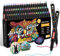 colpart Acrylstifte für Steine wasserfest Extra feine Acrylmalstifte 72 Farben Acrylfarbenstifte für das Malen auf Steinen, Holz, Leinwand, Stein, Glas und Keramikoberflächen.