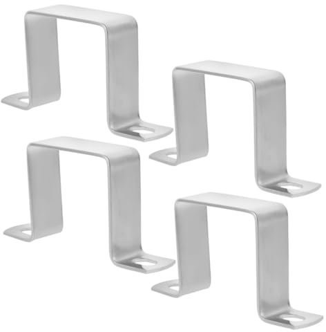 DECOMELODY U-rohr-rohrschelle 4 Stück Klemme Edelstahl-rohrhalterung Kanal-rohrclip Installieren