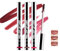 Lip Stain Peel Off 3 Colors Matte Tattoo Peel Off Lip Liner Stain Set Long Lasting, Waterproof, Transferproof, Highly Pigmented Color Lip Tint Stain for All Skin Types, Lip Gloss Set for Women