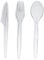Inoverse Lot de 200 couverts en plastique réutilisables – 100 couteaux en plastique, 100 cuillères en plastique – Couverts en plastique robustes réutilisables pour fête – Couverts en plastique sans
