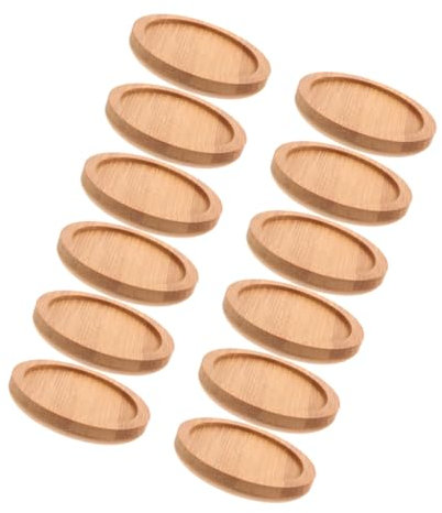 CHICAMPERA 12pièces sous-Verres Bambou Ronds Isolants Thermiques pour Boissons Accessoires Élégants pour Tables Intérieures Et Extérieures