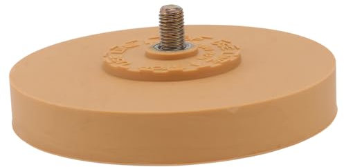 BAZEITFLOW 4 Inch Rubber Grinding Wheel Glue Remover Grinding Tool Accessory for Car and Glass Film Adhesive Removal Compatible Pneumatic Drill