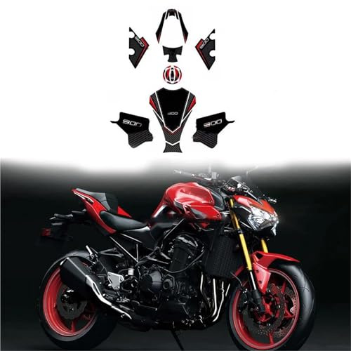 GUYANA Protezione Serbatoio Adesivi Decorativi per Motociclette per Kawasaki Z900 Z 900 2023 2024 Adesivi per Ginocchia Adesivi Laterali Protezione Bordi