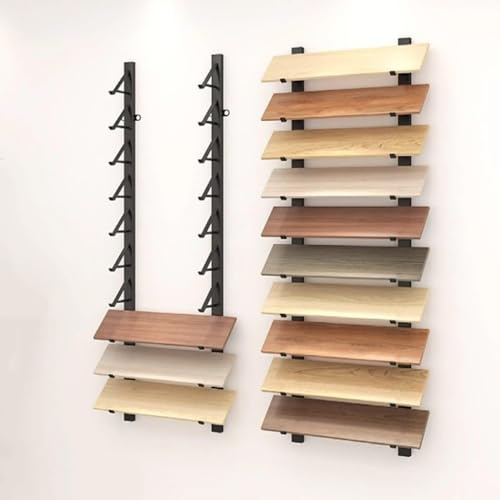 Wandverkleidung Fliesen Display Ständer Groß Wand Montiert Probenregal Mehrreihig Regal Halter für Ausstellungshallen Einzelhandel Geschäfte
