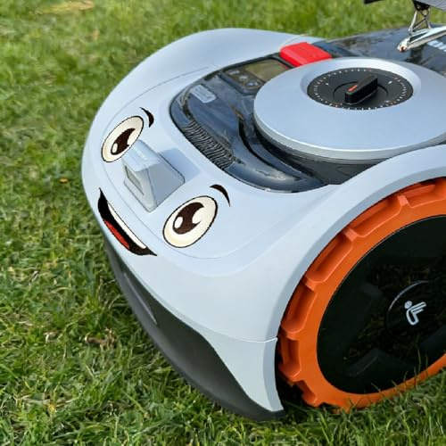 Augen Aufkleber für Mähroboter - Rasenmäher Sticker, Lustige Augen Aufkleber für Rasenmähroboter Navimow, Ecovacs Goat G1, Gardena usw.