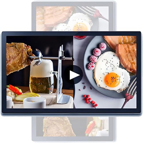 Großer digitaler Bilderrahmen mit 1080P HD-Display, Wandmontierter Werbebildschirm für Video- und Bildwiedergabe