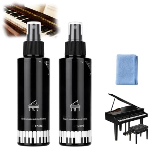 Politur Klavierlack Politur Auto Innen, Klavierlack Reiniger Auto Für Routine Piano Wartung, Klavier Zubehör Politur Mit 30x30 cm Tuch