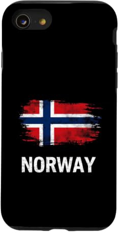 Hülle für iPhone SE (2020) / 7/8 Flagge Norwegen, Used-Look