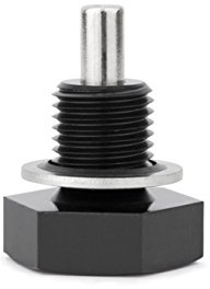 Mishimoto MMODP-1415B Magnetic Oil Drain Plug M14 x 1.5, Black