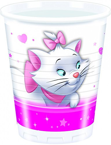 Disney Marie Plastic Party Cups x 8