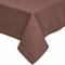 Homescapes Braune Tischdecke mit Hohlsaum aus 100% Baumwolle 137x178 cm, Tischtuch rechteckig, waschbar & pflegeleicht