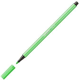 Stabilo Pen 68PTE Drawing Pens Box of 12–Medium 1mm Light Emerald Greenaa