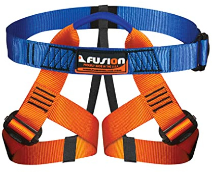 Fusion Climb Centaur Kids' Climbing Harness, Adjustable harness for Children for Professional Mountaineering, rock climbing, Rappelling safety harness, work safety Belt, Fire Resucing, Caving climbing