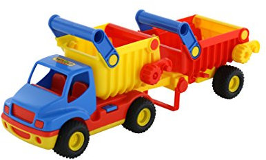 WADER ConsTruck Muldenkipper mit Kippanhänger Kipper Lastwagen LKW bunt