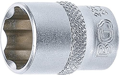 BGS 2353 | Steckschlüssel-Einsatz Super Lock | 6,3 mm (1/4) | SW 13 mm | Wellenprofil | CV-Stahl
