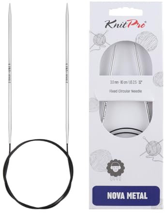 Knitpro Nova Metall vernickelte Rundstricknadeln, 3,00mm / 150cm (10515)