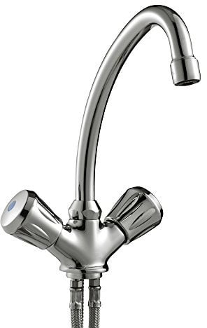 AEG AHu 40 MTH, Untertisch Zweigriffarmatur für Klein-Durchlauferhitzer MTH, Offen/Drucklos, chrom, 189 633