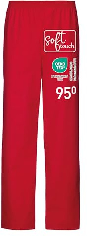 EXNER Medizinische OP-Schlupfhose, Pflege-Hose, Arbeitshose, Unisex für Herren und Damen in Medizin, Krankenpflege, Altenpflege, SPA, Wellnes, weiß, grau, blau, grün, rot, rosa, lila, orange, beige