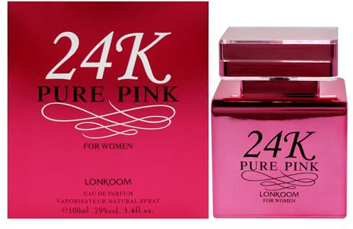 24K Pure Pink by Lonkoom for Women - 3.4 oz EDP Spray