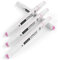 ARTEZA EverBlend Marker, A48 Aurora Pink 4er-Pack und 1 Blender Marker, feine Spitze und Keilspitze, alkoholbasierte Twinmarker, hochwertige Graffiti Marker zum Ausmalen, Kalligraphie und Zeichnen