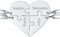 FaithHeart Silber DIY Namenskette Puzzle Herzanhänger Personalisierte Freundschaftskette für 4 mit Geschenkebox für Damen und Herren
