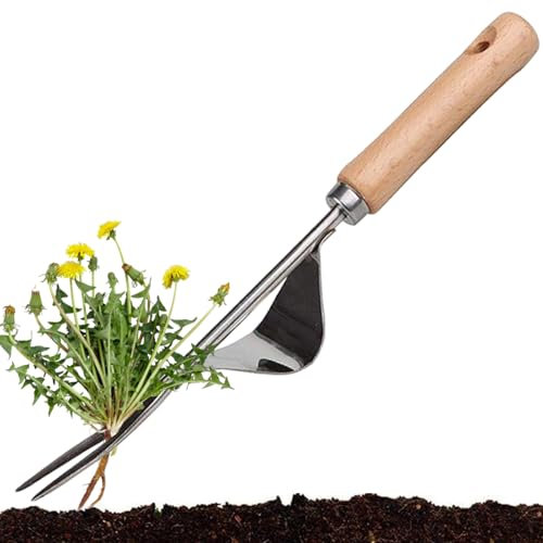 Hand Weed Remover Tool Garden Weed Puller with Handle Block Paving Weeding Tool Stainless Steel Deep Root Weeder Tools Manual Gardening Weed Picker Tool for Patio Crack Lawn Grass