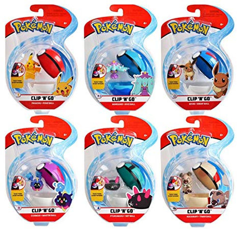 Clip 'N' Go Poké Ball Assortment - Several Styles Available