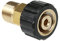 ZONADAH Brass Pressure Washer Fitting, Metric M22x14mm(Pin) Female Convert to M22x15mm Male Thread Connector Quick Connect Pressure Washer Gun Adapter Accessories Parts