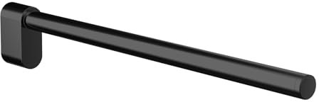 EMCO Flow Porte-Serviettes Mural à Un Bras - Porte-Serviettes Rigide en métal de qualité supérieure - Noir Mat